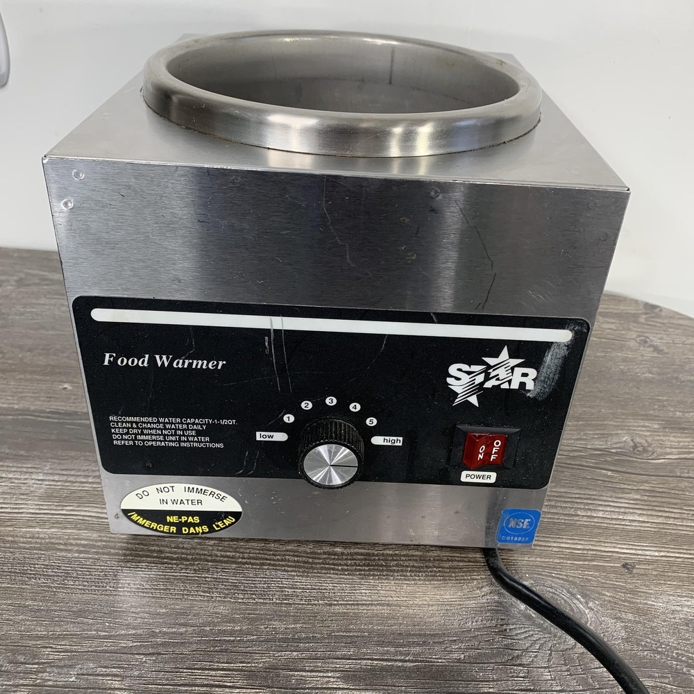 Star 3WLA-NB Countertop Soup Food Warmer 1.5 Qt 530W Stainless Steel NSF